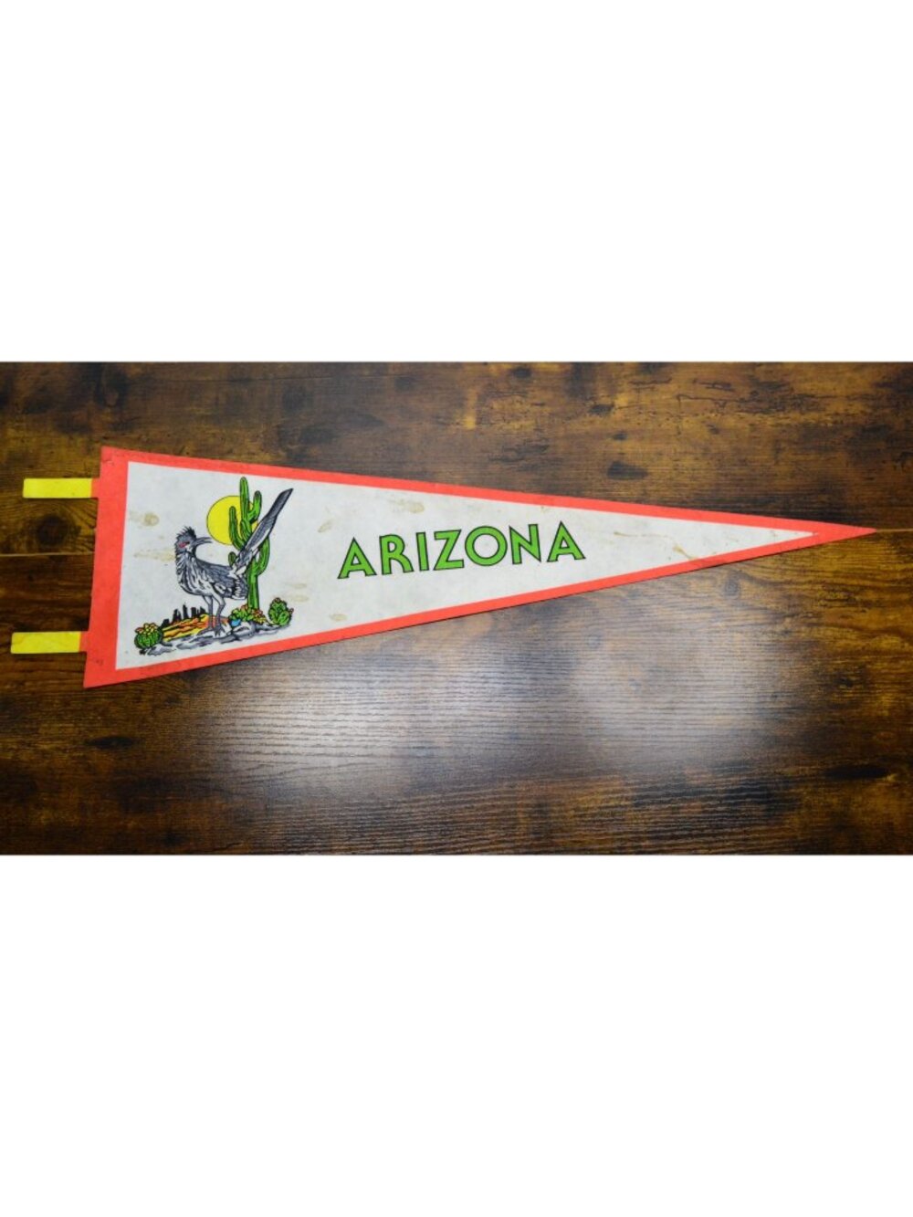 Vintage Arizona State pennant 25 inches stained